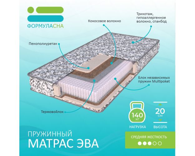 Матрас Эва 1200*2000 мм